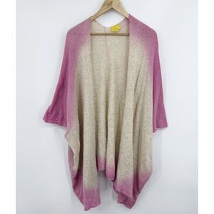 Roberta Roller Rabbit Poncho Cashmere Sweater One Size Quiet Luxury Capsule Pink